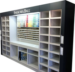 Wooden Point of Sale for Farrow & Ball